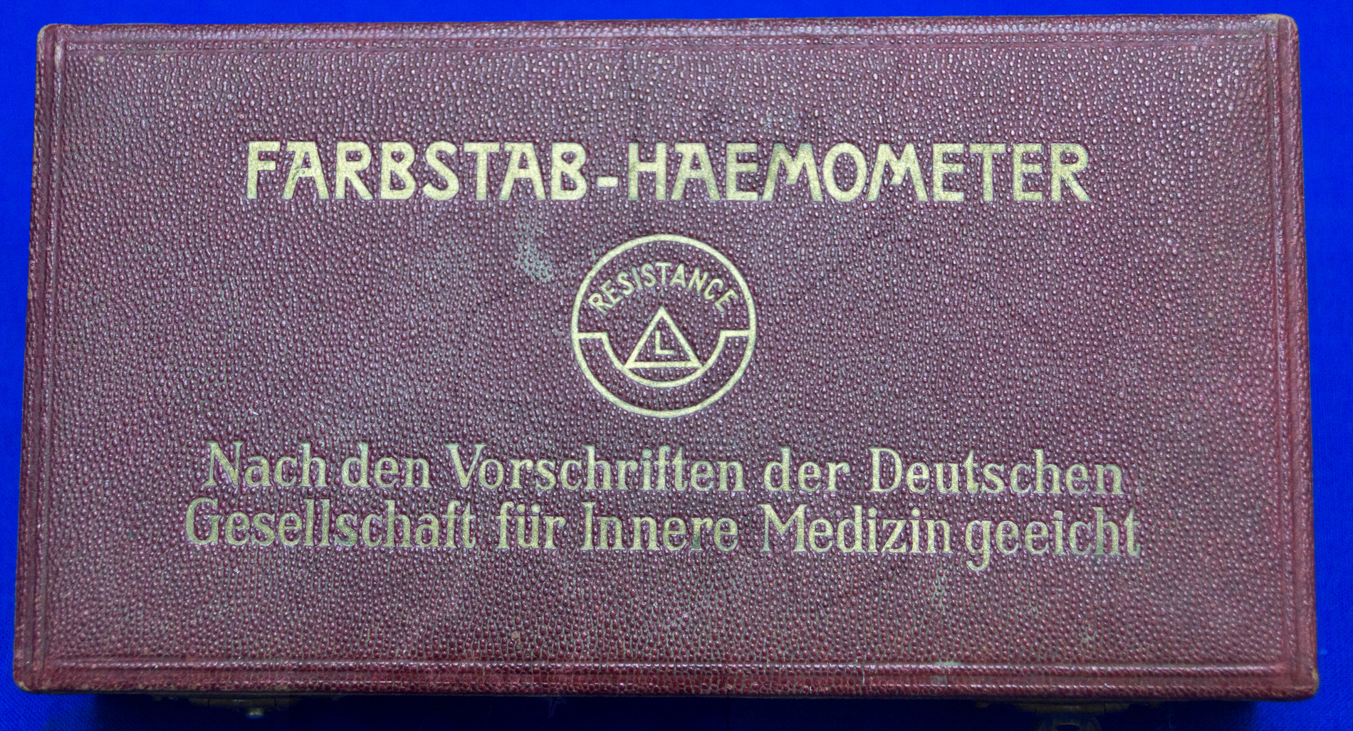 Farbstab-Haemometer, Transportbox